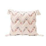 ILOVEHOME Juego de 2 Funda de Cojín 45x45cm - Fundas de Cojines Bordado con Cremallera Cubierta Modernas y Decorativas para Sofá, Coche, Cama, Sillas, Oficina, Dormitorio etc (Antaño, 45x45cm)