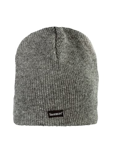 Stanfield's Heritage Heavy Wool Toque, Grey Mixed, One Size (1 SZ), Pack of 1