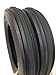 DEESTONE Two 5.00-15 Rib Tractor Tires with Tubes 500-15 Three Rib
