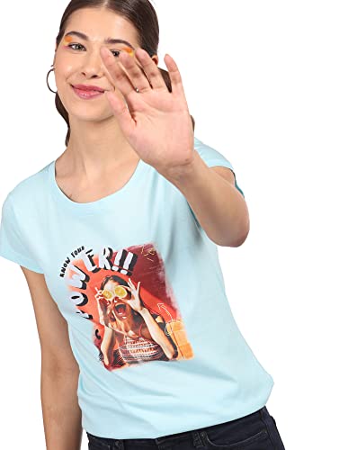 Image of SUGR Basics Women's Graphic Regular Fit T-Shirts