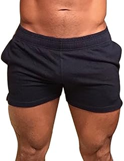 MUSCLE ALIVE Mens Workout Shorts Gym With 3" Inseam For Fitness Bodybuilding Clothing