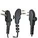 MaximalPower Clear Coil Tube Earbud Headset PTT Mic w/Kevlar HYTERA 2-Pin Plug with Screw