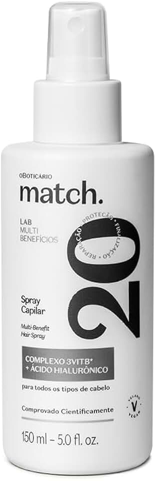 O Boticário, O BOTICARIO MATCH LAB MULTIBENEFICIOS SPRAY CAPILAR 150ml
