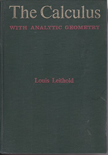 Calculus with Analytic Geometry, THe B0000COCM0 Book Cover