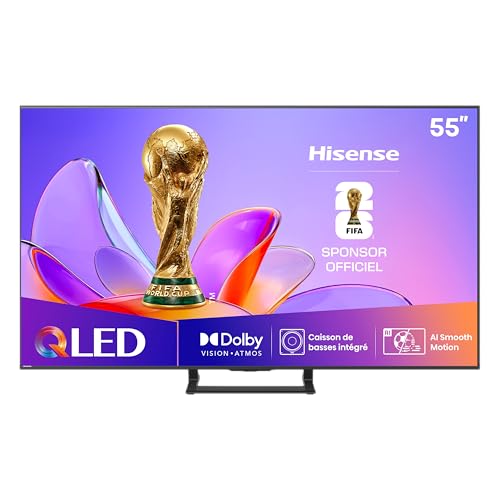 Hisense 55A7NQ, 139,7 cm (55 Zoll), 3840 x 2160 Pixel, QLED, Smart-TV, WLAN, Grau