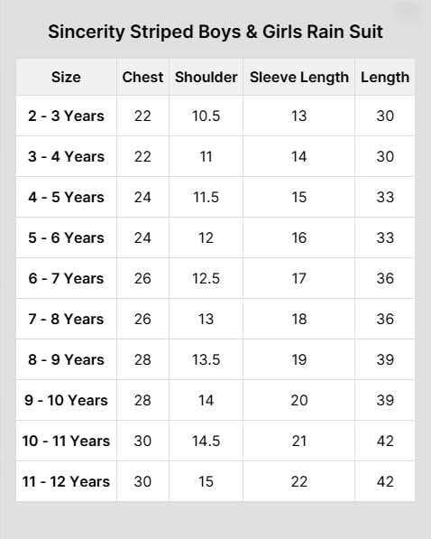 Image of Sincerity Raincoat Suit for Boys and Girls Hooded Jacket