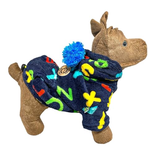 WAY PET Jaqueta Prime com Cintura Ajustável e Capuz de Pompom, Moletom com Capuz para Cachorros, Rou