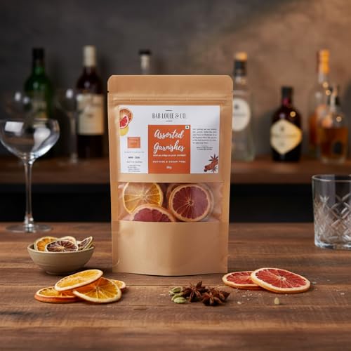 Image of Bab Louie & Co. Assorted Dehydrated Fruits Garnishes For Cocktail, Mocktail, Detox Water, Green Tea, Snacks | Air Dried | Gluten Free | Vegan | No Sugar | 100% Natural | Zero Preservatives | 50 gm
