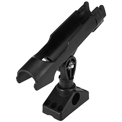 KKmoon Suporte ajustável para varas de barco de pesca Rack 360 graus giratório caiaque suporte para