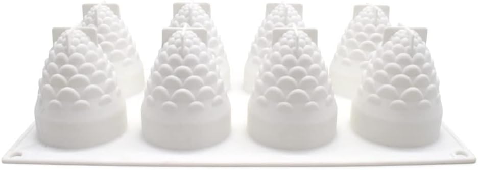 Silicone Mold Dessert Silicone Cake Mold For Baking Fondant Mould Fruit Shape Sugar Candy Jelly Bakeware Chocolates Mould (Pinecone B_11.68x6.84x3 inch)