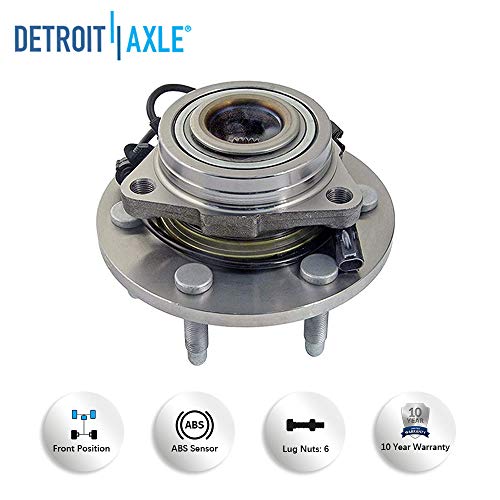 Detroit Axle - Awd/4Wd Front Wheel Hub Bearing Cv Axle Shaft Upper Control Arm Tie Rod Sway Bar Kit Replacement For Chevy Cadillac Gmc Escalade Silverado Suburban Sierra Yukon Xl 1500 - 16Pc #TOP2