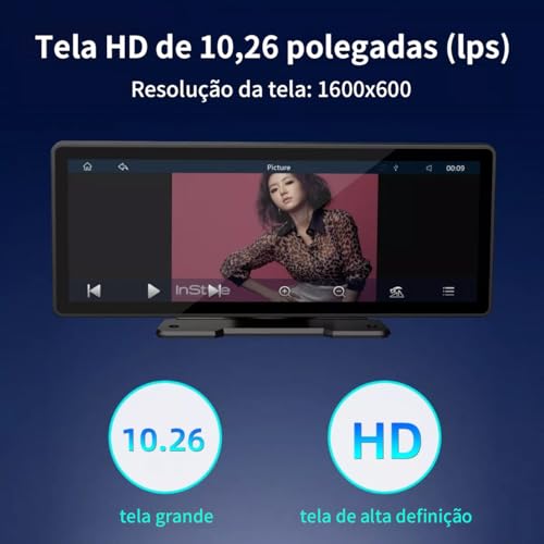 Central Multimídia MP5 Portátil para Carro 10.26