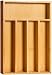 Utopia Kitchen Bamboo Silverware Organizer- 5 Compartments - Bamboo Drawer Organizer Tray - Bamboo Hardware Organizer