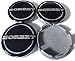 Produktbild 4X Original Borbet Felgendeckel | Nabendeckel Nabenkappe Schwarz Glanz Silber Center Cap 56mm NEU!