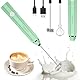 Philorn Milchaufschäumer Stab, Milchaufschäumer Elektrisch Stab Hand Held, 3-Gang USB-C Aufladbar Aufschäumer, Manuelle Milchschäumer für Kaffee/Latte/Cappuccino/Eier Schlagen (Grün)