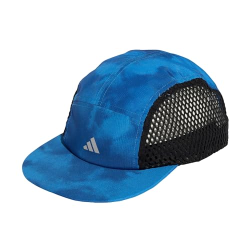 adidas Unisex - Adulto Running Graphic Cap, Ray Blue/Tech Indigo, L-XL