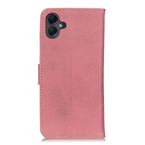 Coque Samsung Galaxy A06 texture vachette rose avec compartiments intégrés - 5