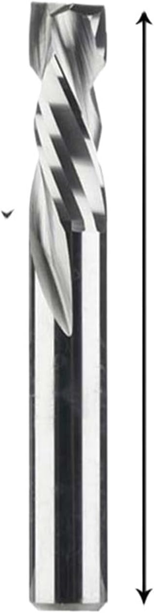 Compression milling cutter woodwork Cut Two Flutes Spiral Carbide Milling Tool CNC Router Wood End Mill Cutter Bits(SP2FC-D8.0-L45)