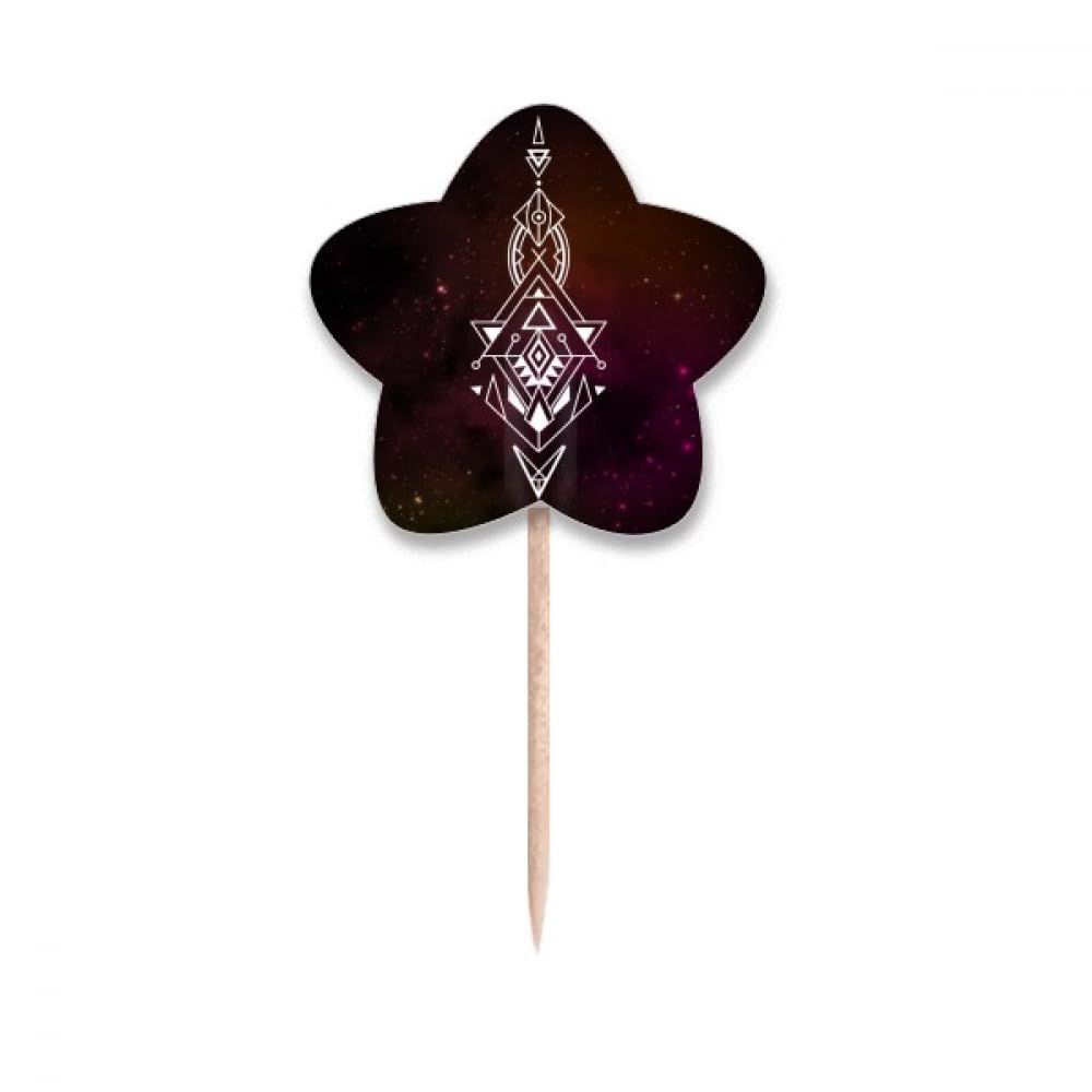 Cure-dents avec symbole extraterrestre pour decorer facilement vos cupcakes
