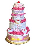 Cupcake Diaper Cake (Pink)