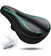 MEENCOOL Bike Seat Cushion - Gel Padded Bike Seat Cover for Men Women Comfort, Adjustable Velcro ...
