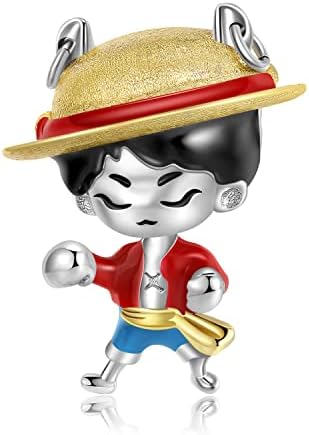 ZQA Anime Charms for Women Bracelet 925 Sterling Silver Japanese Cartoon Charms for European Snake Charm Bracelet for Mother Daughter Sister Christmas Birthday Thanksgiving Gifts