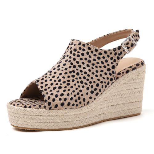 Image of Tilocow Womens Wedge Espadrilles Sandals for Summer