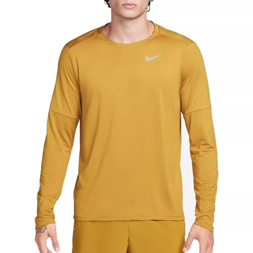 Nike Men's Element Dri-FIT Running Crew Top (US, Alpha, X-Large, Regular, Regular, Bronzine)