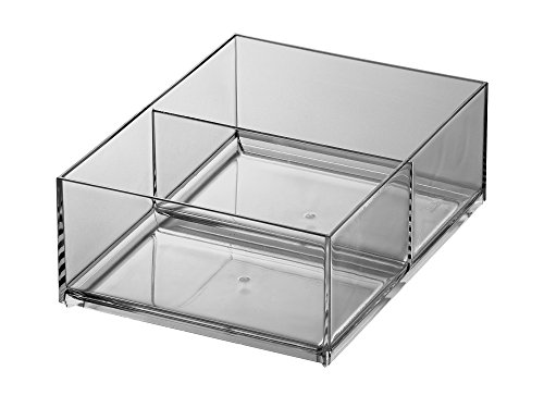ライクイット(like-it)収納ケースストレージトレー深(S)2分割幅11.5x奥15.4x高5.7cmグレー日本製CB-T16