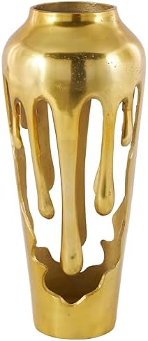 <h3>Gold Abstract Drip Vessel</h3>