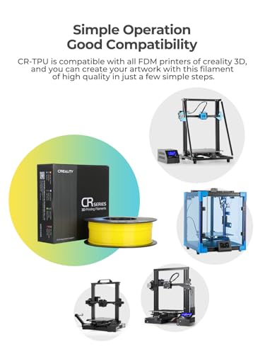 Image of Creality TPU Filament 1.75 2 kg, 95A 3D Printing Filament, High Hardness & Resilience, Soft Adhesive Material, Elastic, 1kg(2.2lbs) Flexible Filament 1.75mm, for 3D Printer