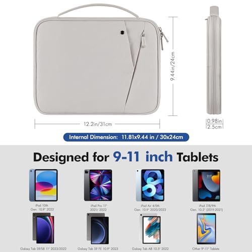 Image of MoKo 9-11 Inch Tablet Sleeve Carry Case Padded Protective Bag with Handle