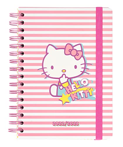 Grupo Erik - Agenda Scolaire 2022/2023 Hello Kitty | Agenda Semainier - Août à Juillet | Fournitures Scolaires, Collège, Lycée et Étudiants, Sous Licence Officielle, Rentrée Scolaire