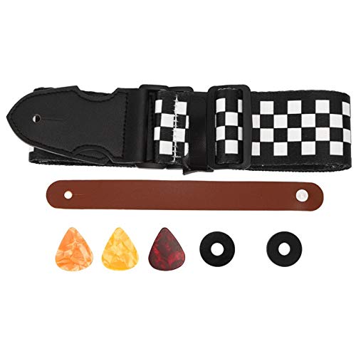 Sangle de guitare légère pour guitares électriques acoustiques pour guitares acoustiques électriques(Black and white… - Les Beatles, Paul McCartney, John Lennon, RIngo Starr, George Harrison Sangle de guitare légère pour guitares électriques acoustiques pour guitares acoustiques électriques(Black and white… – Image 3