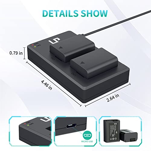 Np-Fw50 Battery Charger Pack, Lp 2-Pack Battery & Dual Slot Charger, Compatible With Sony Alpha A6000, A6400, A6100, A6300, A6500, A5100, A7, A7 Ii, A7R, A7R Ii, A7R2, A7S, A7S Ii, A7S2, Rx10 & More #TOP4