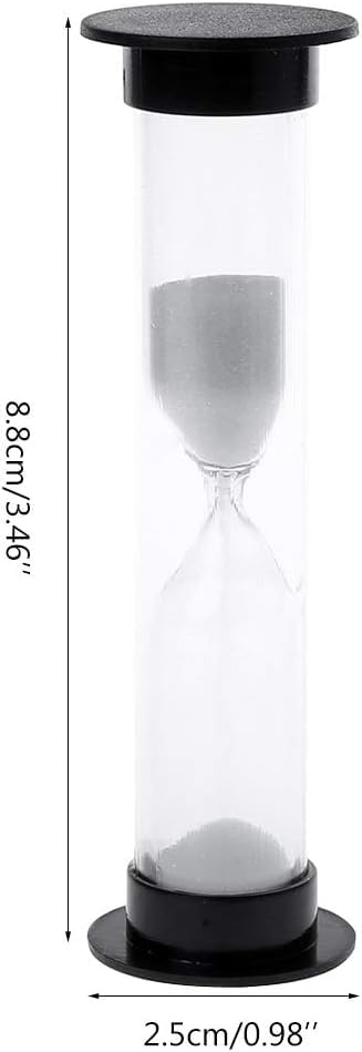 60 Seconds 1 Minute New White Mini Sandglass Hourglass Sand Clock Timer Thermometers and Timers