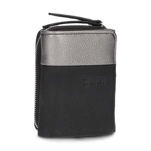 Zwei Eva EVW15 Wallet Cosmos Black - Portefeuille zippé noir pour femme