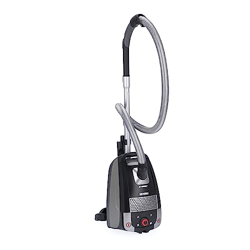 SEVERIN Aspirateur traineau avec sac et Set accessoires complet pour nettoyage en profondeur, Aspirateur puissant et silencieux, Aspirateur traîneau maniable avec 4 roues, BC 7052