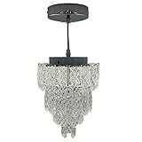 【Dimensioni della lamporda e sorgente luminosa】 Le dimensioni di questa luce sono: diametro 20 cm/7,9 pollici * 19 cm/7,5 pollici. La sorgente luminosa di questa lamporda necessita di una lampordina a LED (sorgente luminosa non inclusa).