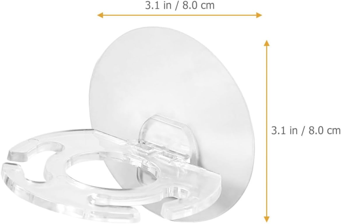 Zerodeko 24pcs Wall Mounted Toothbrush Holder Adhesive Toothbrush Organizer Rack for Bathroom Easy Installation No Drilling Suitable for Smooth