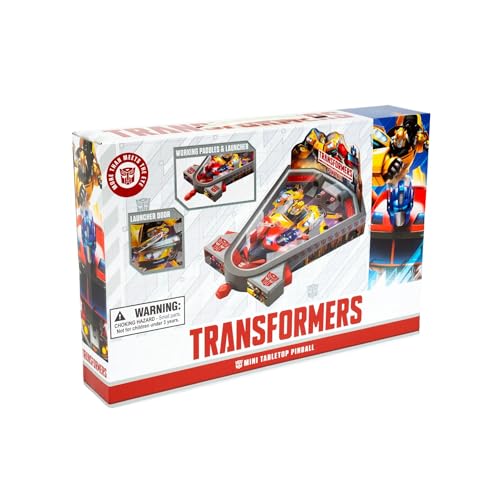 World Tech Toys Transformers Tabletop Pinball Game – Kids Mini Arcade Toy with Launcher & Metal Ball – Hasbro Licensed – Gift for Ages 3+ - Thumbnail 7