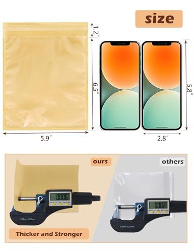 100 Pack Self Sealing Cookie Bags with Seal, 5.9x6.5 Inch Paper Bakery Bags with Window, Grease Resistant To Go Sleeves for Packaging Donut, Snack, Scone, Brownie, Small Pastries and other Treats