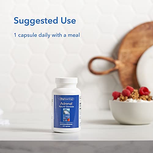Allergy Research Group - Adrenal Glandular - Stress, Energy, Adrenal Support - 150 Vegicaps #TOP5