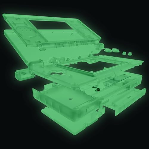 eXtremeRate Glow in Dark - Green Replacement Full Housing Shell for Nintendo DS Lite, Custom Handheld Console Case Cover with Buttons, Screen Lens for Nintendo DS Lite NDSL - Console NOT Included by eXtremeRate - Image 3
