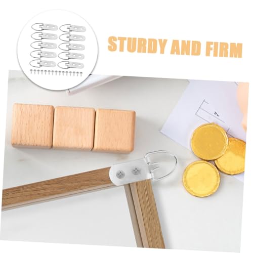 Image of 20pcs d Ring Picture Hangers Heavy Duty Picture Hanging Hardware Frame Hooks for Hanging Iron