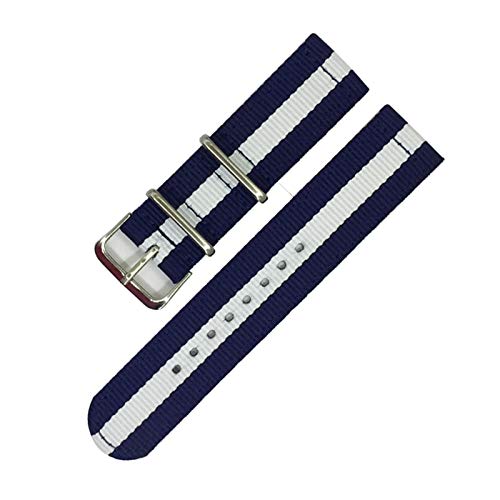Bracelet NATO 18mm/20mm/22mm/24mm Bracelet de Montre en Argent Boucle Canvas Montre Bracelet Accessoires, 20mm Cover
