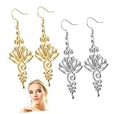 Garneck Pendientes Colgantes Para Mujer Lotus, Uso Diario y Ocasión Especial