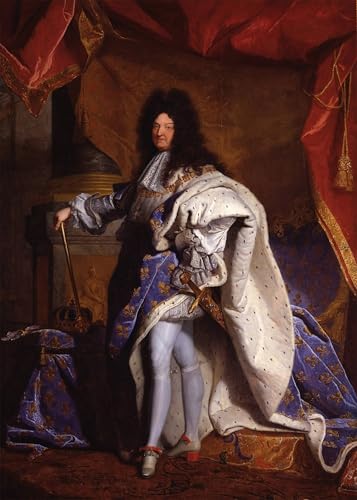 Art tableau Louis XIV Hyacinthe Rigaud - Toile décoration murale salon et bureau 60x90cm