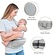 IULONEE Tragetuch Babytrage Neugeborene Ab Geburt Hüfttrage Kleinkind Trage Hüftsitzträger Ergonomischer Tragehilfe Babytrage Baby Hüftsitz Tragehilfe Für Neugeborene (Grau)