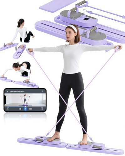 Pilates Board - Multi-Functional Pilates Reformer for Core & Abdominal Training, Top-Tier Pilates Equipment for Women's Home Fitness